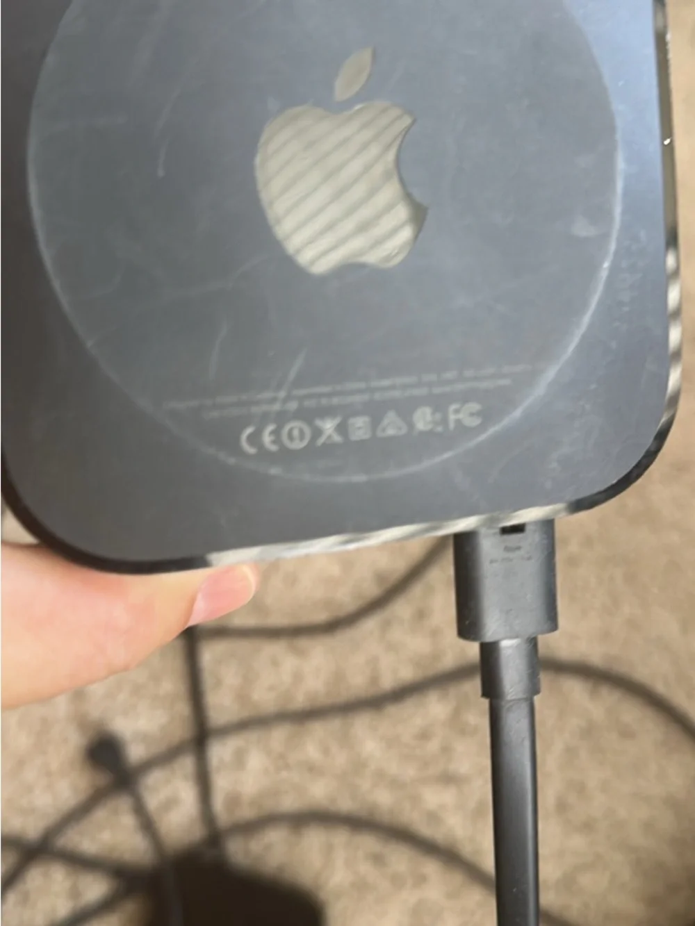 Apple Black TV Streaming Device with Power Cord